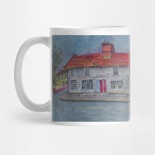 Watercolor Sketch - The Swan Cottages. Linton, Cambridgeshire, UK Mug